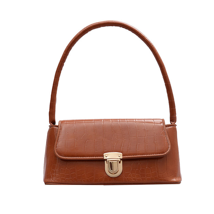 Wholesale Popular new versatile stone patterned fashionable shoulder bag, underarm bag