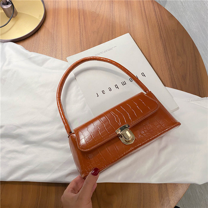Wholesale Popular new versatile stone patterned fashionable shoulder bag, underarm bag
