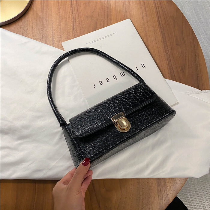Wholesale Popular new versatile stone patterned fashionable shoulder bag, underarm bag