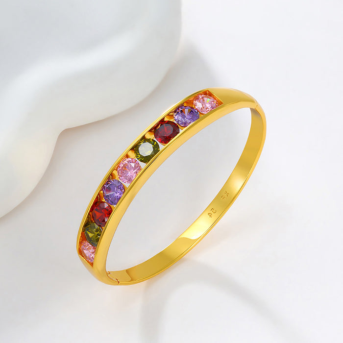 Wholesale Colorful Artificial Gemstone Bracelets for Women JDC-BT-XP004