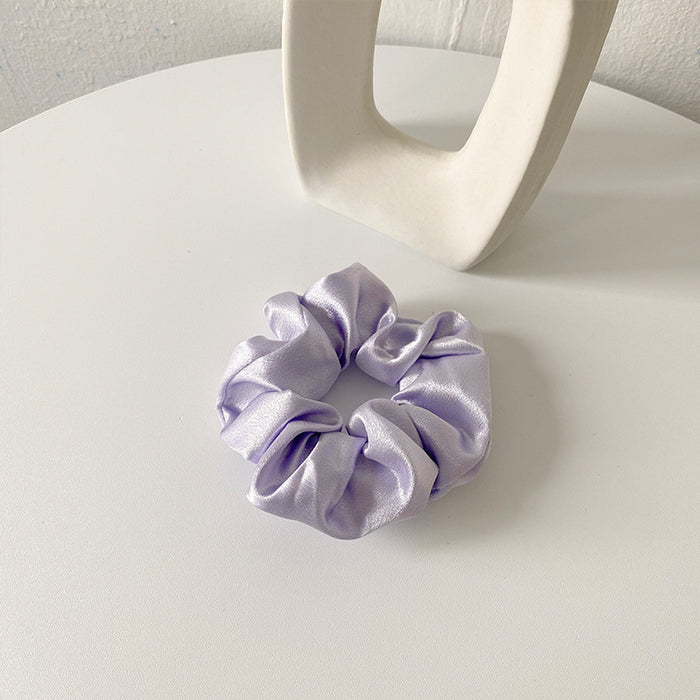 Wholesale Silk satin retro solid color headband, bun shaped hair, rope headband