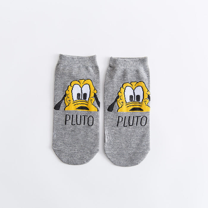 Wholesale Spring, summer, and autumn new women's shallow mouth cotton socks cartoon women's boat socks