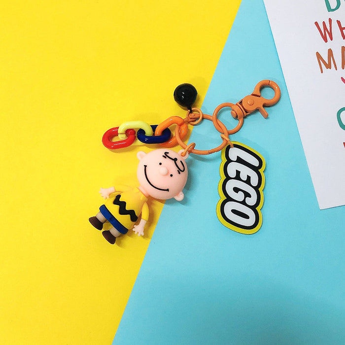 Wholesale Drip Glue Cartoon Doll Keychain JDC-KC-Gongz050