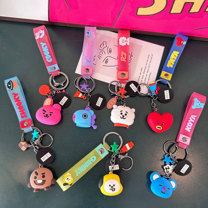 Wholesale Silicone Cartoon Doll Keychains JDC-KC-WC014