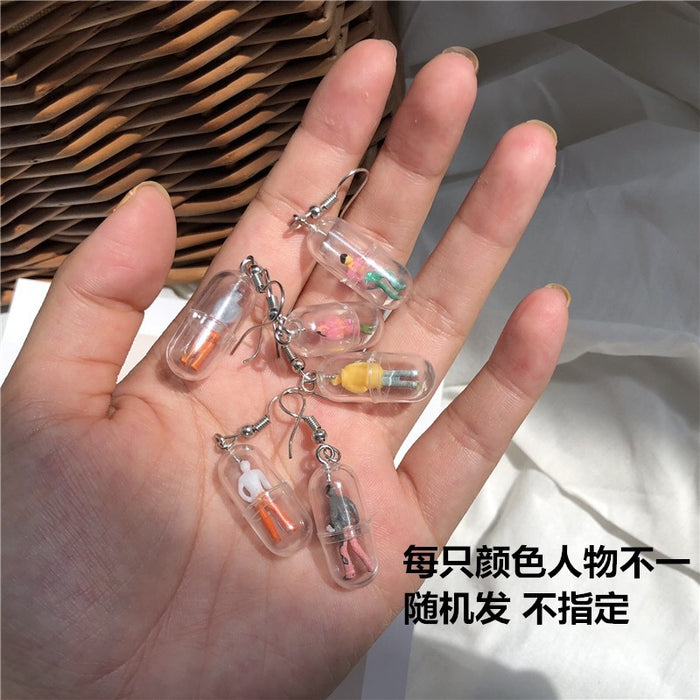 Wholesale Cartoon Funny Translucent Earrings