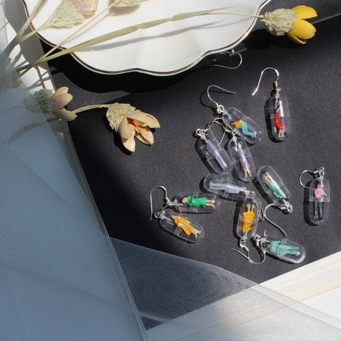 Wholesale Cartoon Funny Translucent Earrings