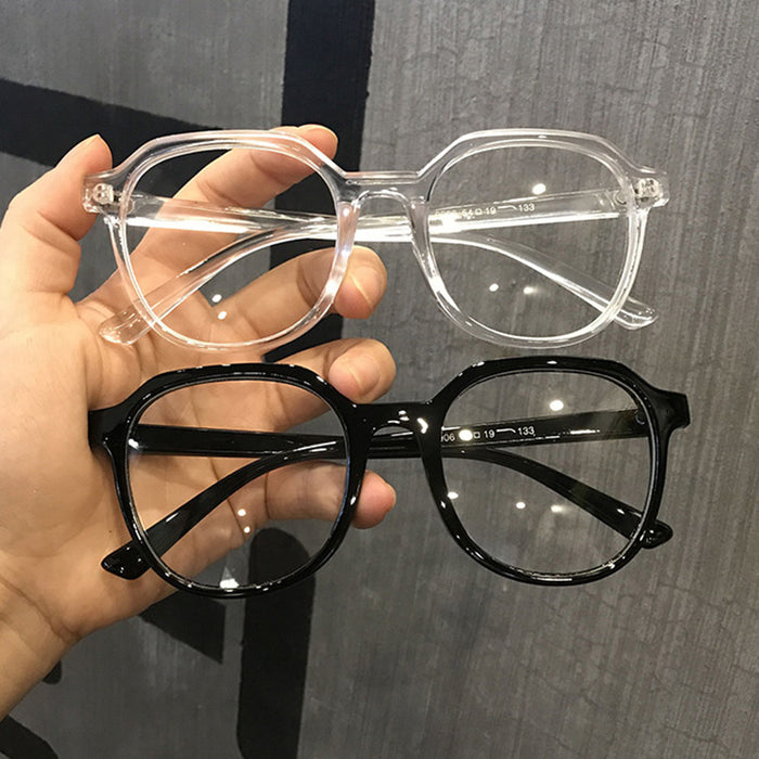 Wholesale Irregular polygon large frame flat lens retro flat lens frame