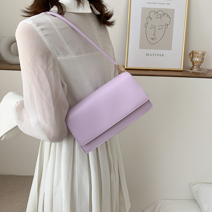Wholesale Women's bag, fashionable one shoulder armpit bag, casual versatile small square bag