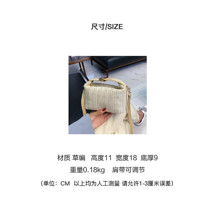 Wholesale Woven Handbag Crossbody Shoulder Straw Bag JDC-SD-SYuan011