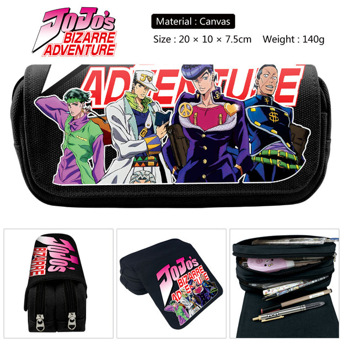 Wholesale Anime Cartoon Canvas Pencil Case Stylish Student Stationery Pouch