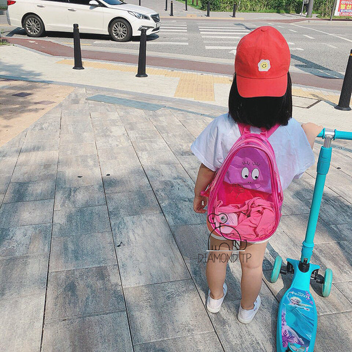 Wholesale Baba Papa's PVC Backpack Backpack Summer Vacation Snack Toy Swimming Outdoor Street Shooting Children's Bag