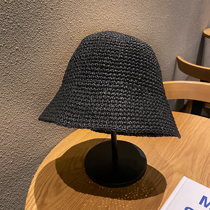 Wholesale Straw Hat Fashionable Beach Sunshade Woven Fisherman Hat