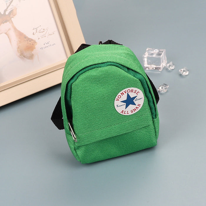 Wholesale Canvas Keychain Pouch Chic Card Holder And Earphone Storage Bag Street Trend Boutique Resale