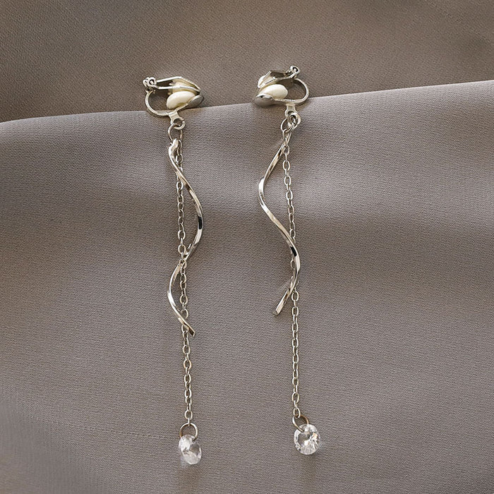 Wholesale  pearl love no ear hole ear clip women's  earrings  eardrop  earrings