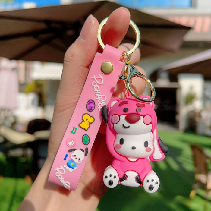 Wholesale Cute Cartoon Doll Silicone Keychain (S) JDC-KC-WC024