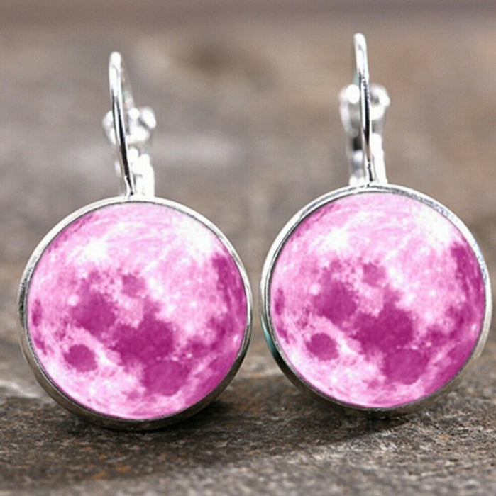 Wholesale Time Stone Pendant Moon Angel Earrings DIY Alloy Earrings Earrings Buckle