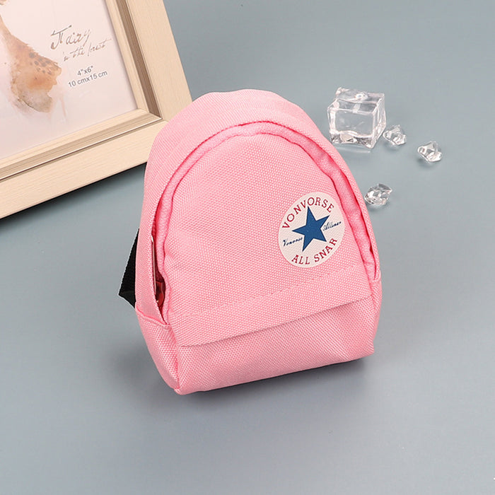Wholesale Canvas Keychain Pouch Chic Card Holder And Earphone Storage Bag Street Trend Boutique Resale