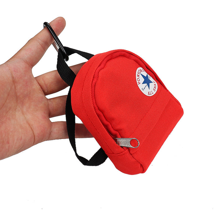 Wholesale Canvas Keychain Pouch Chic Card Holder And Earphone Storage Bag Street Trend Boutique Resale