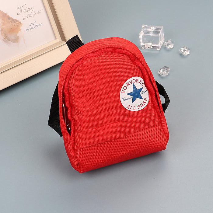 Wholesale Canvas Keychain Pouch Chic Card Holder And Earphone Storage Bag Street Trend Boutique Resale