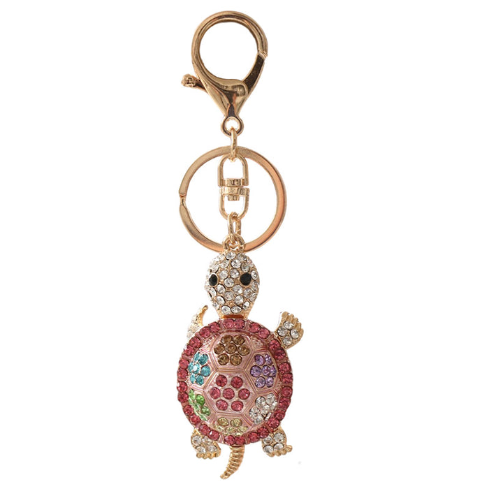 Wholesale Diamond Cute Turtle Alloy Keychain JDC-KC-ChaoK039