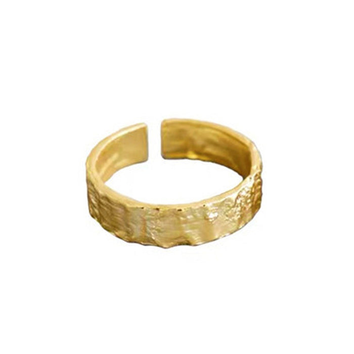 Wholesale Open ring with cold style, simple and irregular flat texture
