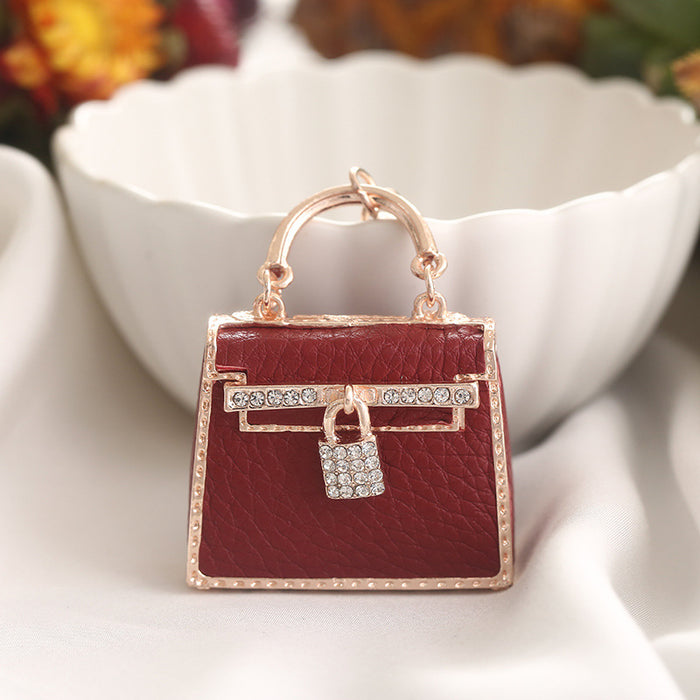 Wholesale Leather Bags with Diamonds and Alloy Keychains JDC-KC-ChaoK054