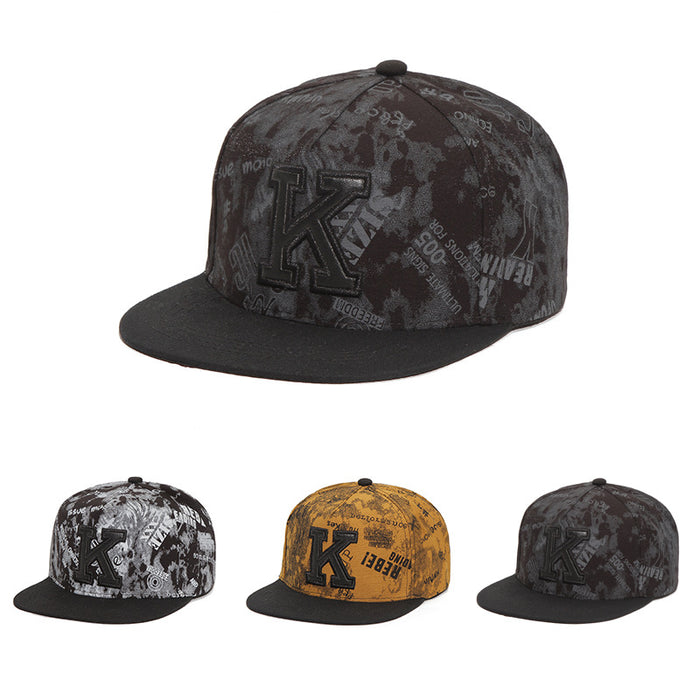 Wholesale Flat Brim Printed Acrylic Baseball Cap JDC-FH-GuanXiu001