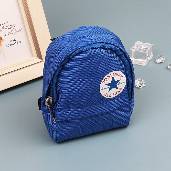 Wholesale Canvas Keychain Pouch Chic Card Holder And Earphone Storage Bag Street Trend Boutique Resale