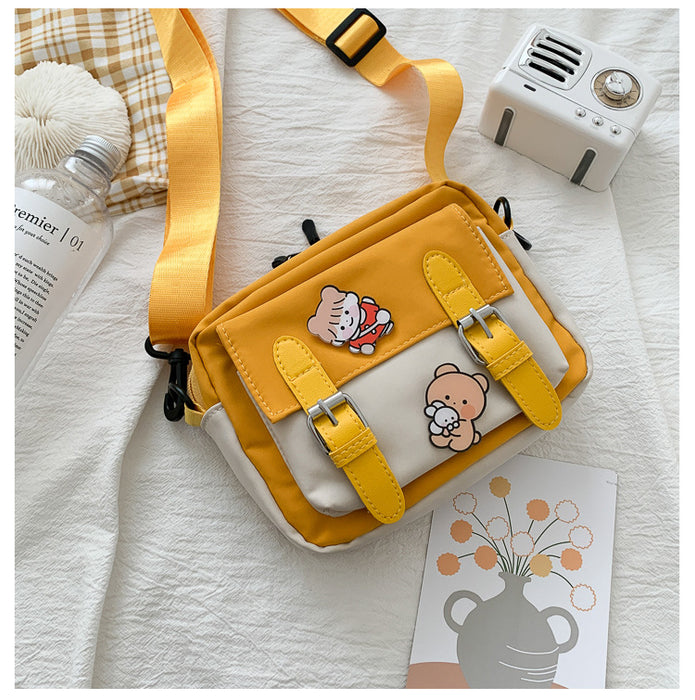 Wholesale Fashion texture goddess messenger bag sisters style a pair of handbags cute