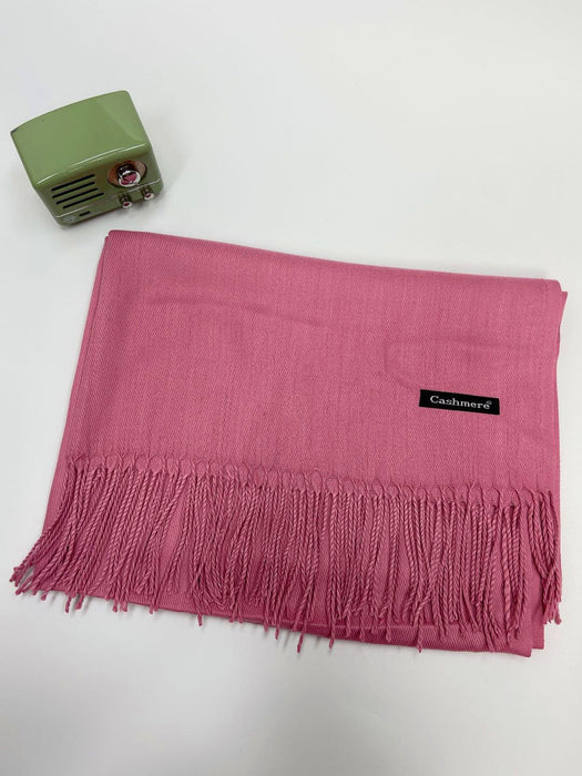 Wholesale Monochrome Imitation Cashmere Scarf Men's and Women's Cold Proof Warm Tassel Shawl Student Dual-use Long Style JDC-SF-GJ004