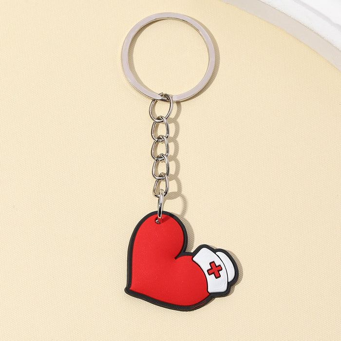 Wholesale Nurses Day Series Silicone Keychain JDC-KC-RongRui011