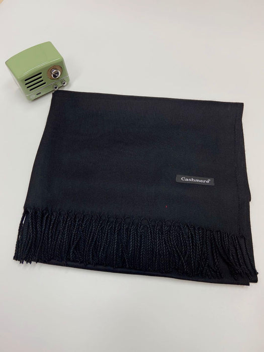 Wholesale Monochrome Imitation Cashmere Scarf Men's and Women's Cold Proof Warm Tassel Shawl Student Dual-use Long Style JDC-SF-GJ004