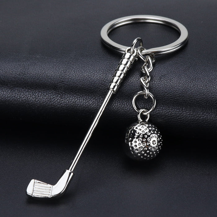 Wholesale Zinc Alloy Creative Badminton Keychain JDC-KC-XunX019