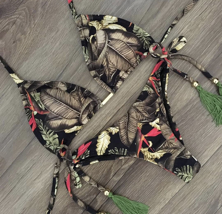 Wholesale Split Print Sexy Bikini Swimsuits (F) JDC-SW-HongSheng002