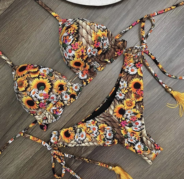 Wholesale Split Print Sexy Bikini Swimsuits (F) JDC-SW-HongSheng002