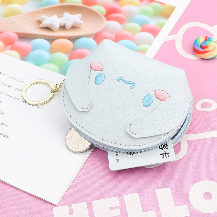 Wholesale PU Leather Embroidered Cat Coin Purse Pink Small Wallet For Keys And Earphones Chic Casual Women S Pouch
