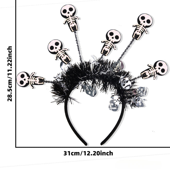 Wholesale Halloween Pumpkin Spider Hair Strip Plastic Headband JDC-HD-ZHHAO007