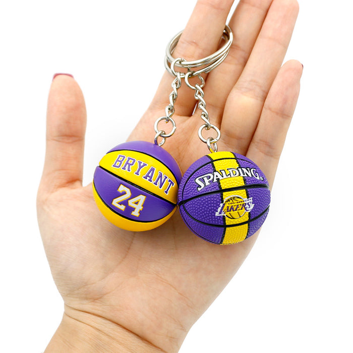 Wholesale PVC Mini Basketball Keychains JDC-KC-QLPing001