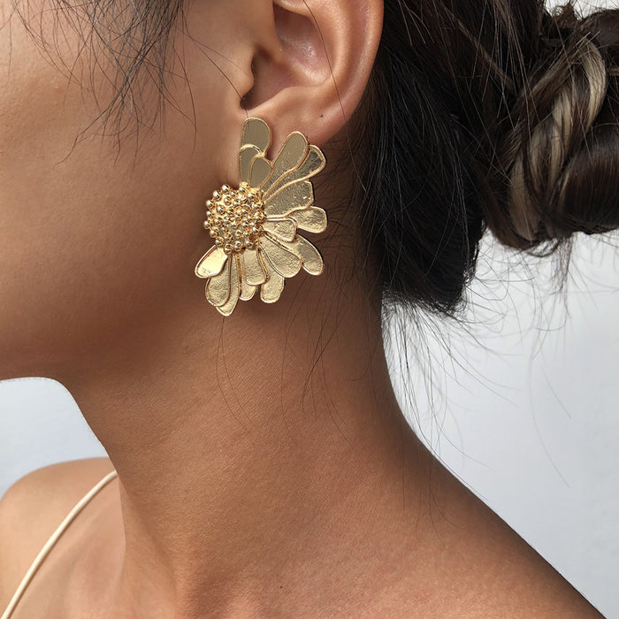 Wholesale Alloy Flower Earrings JDC-ES-QianDi022