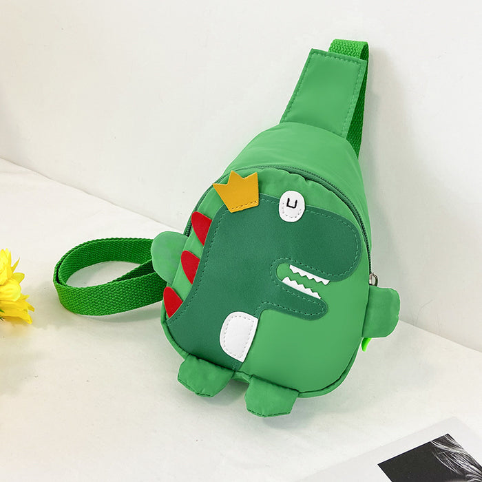 Wholesale Popular Cartoon Cute Children's Chest Bag Small Dinosaur Nylon Cloth Kindergarten Baby Crossbody Bag JDC-SD-TMS001