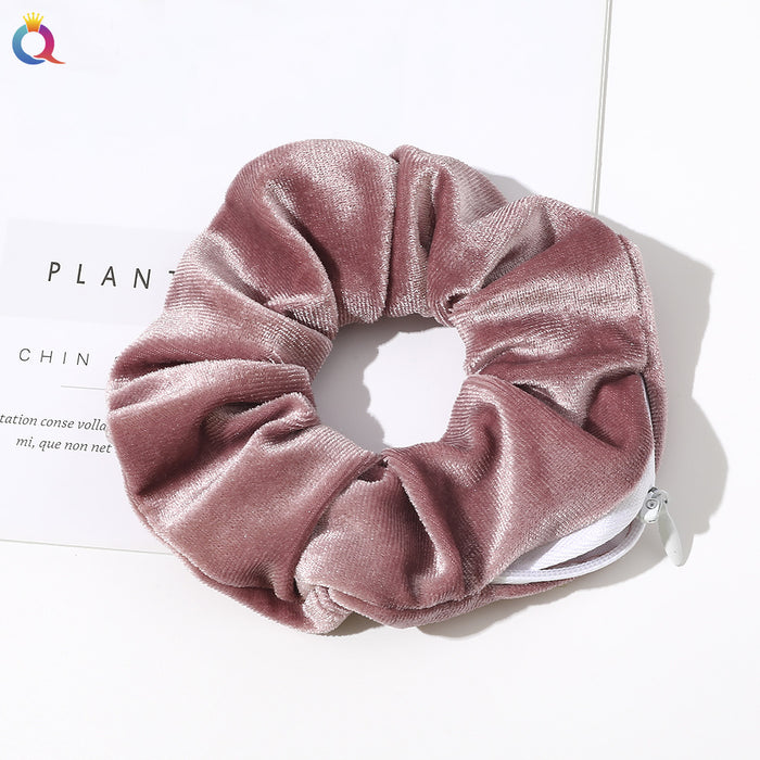 Wholesale Velvet Zipper Hair Tie JDC-HS-Yiyan007