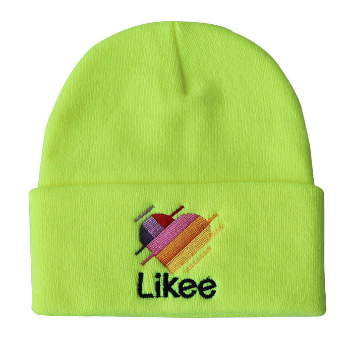 Wholesale Alphabet Embroidery Acrylic Knitted Beanie Hat JDC-FH-LvH020