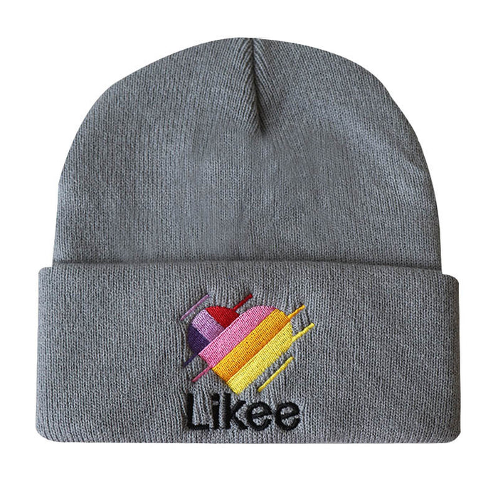 Wholesale Alphabet Embroidery Acrylic Knitted Beanie Hat JDC-FH-LvH020