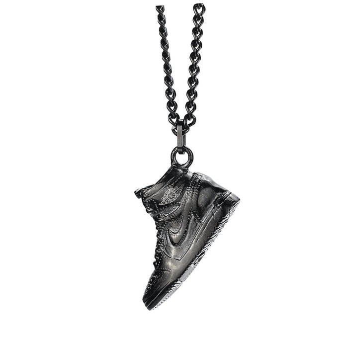 Wholesale  2pcs Titanium Steel Shoe Pendant Necklace JDC-NE-LangDi009