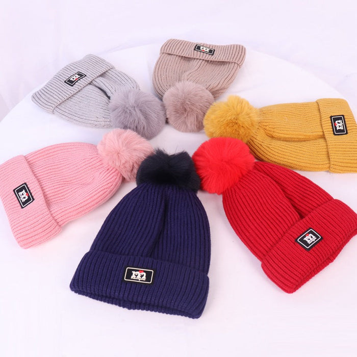 Wholesale Hat Wool Solid Color Warm Scarf Gloves Set JDC-FH-JunC001