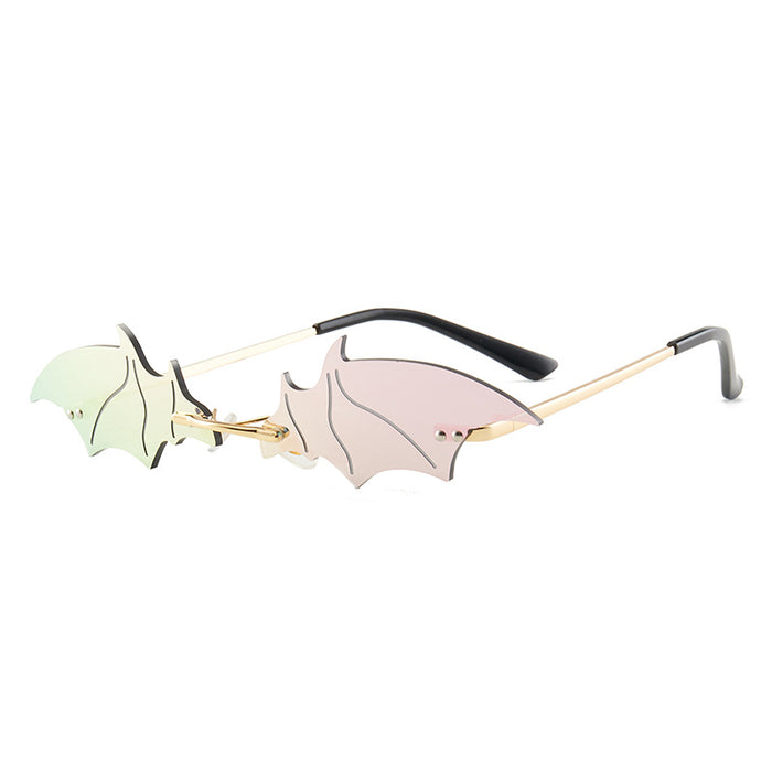 Wholesale Bat sunglasses exaggerated styling sunglasses without sunglasses