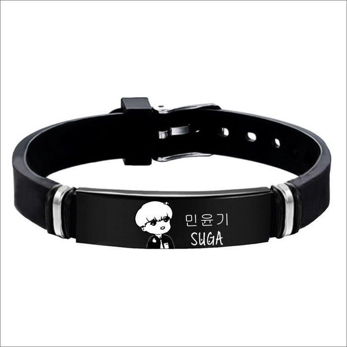 Wholesale Letter Stainless Steel Bracelet JDC-BT-HanLu001