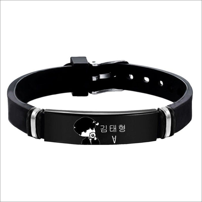 Wholesale Letter Stainless Steel Bracelet JDC-BT-HanLu001