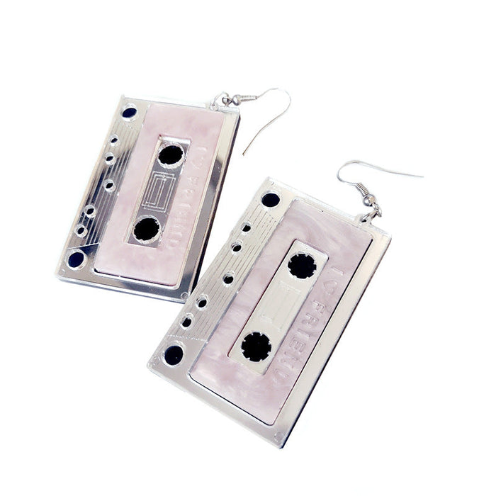 Wholesale Three-dimensional Fun Tape Earrings Acrylic JDC-ES-WaN001