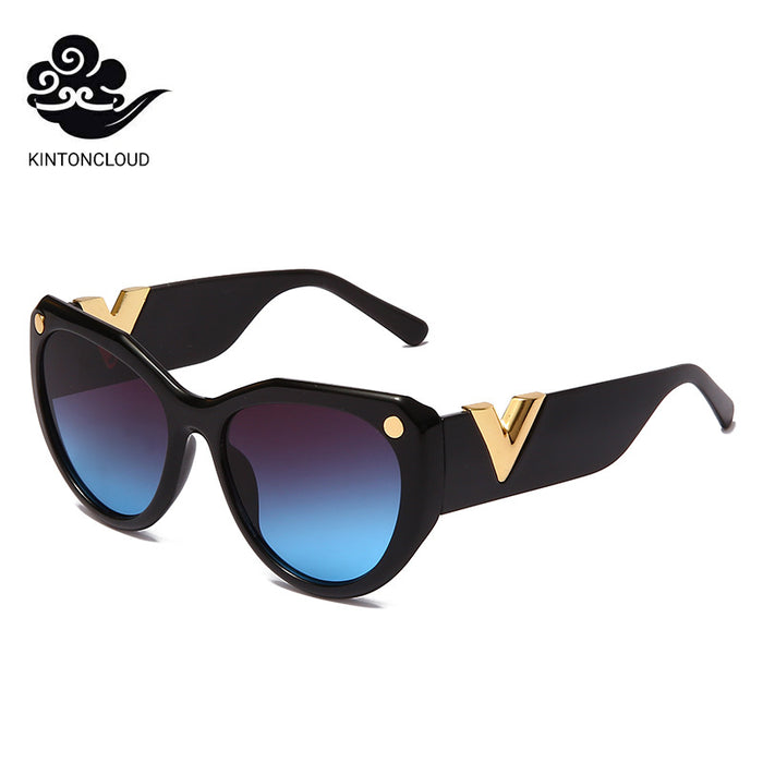 Wholesale PC large frame leopard print sunglasses JDC-SG-HNB006